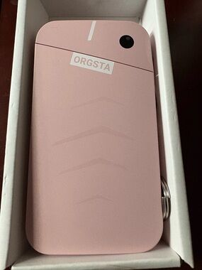 Pink thermal label printer